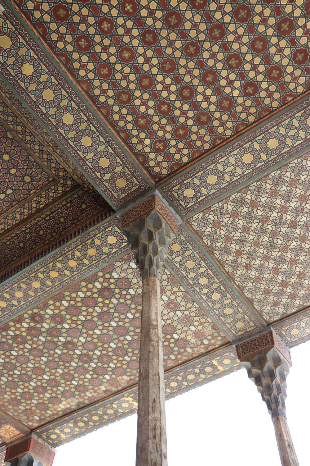 Ceiling of porch.