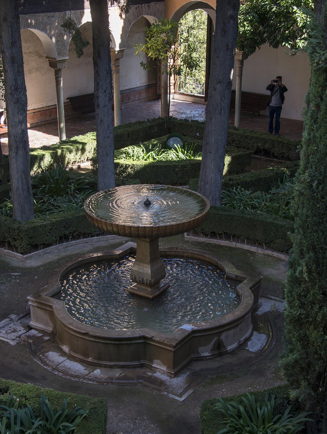 View of Daraxa's garden and fountain