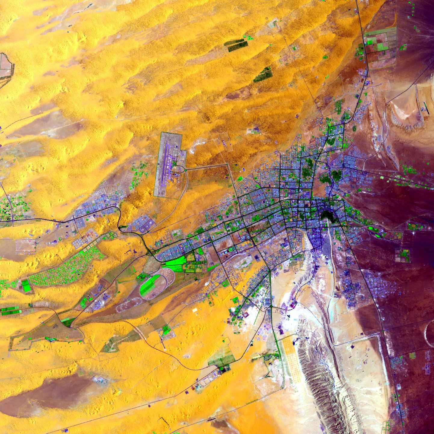 Satellite image of Al Ain, UAE 