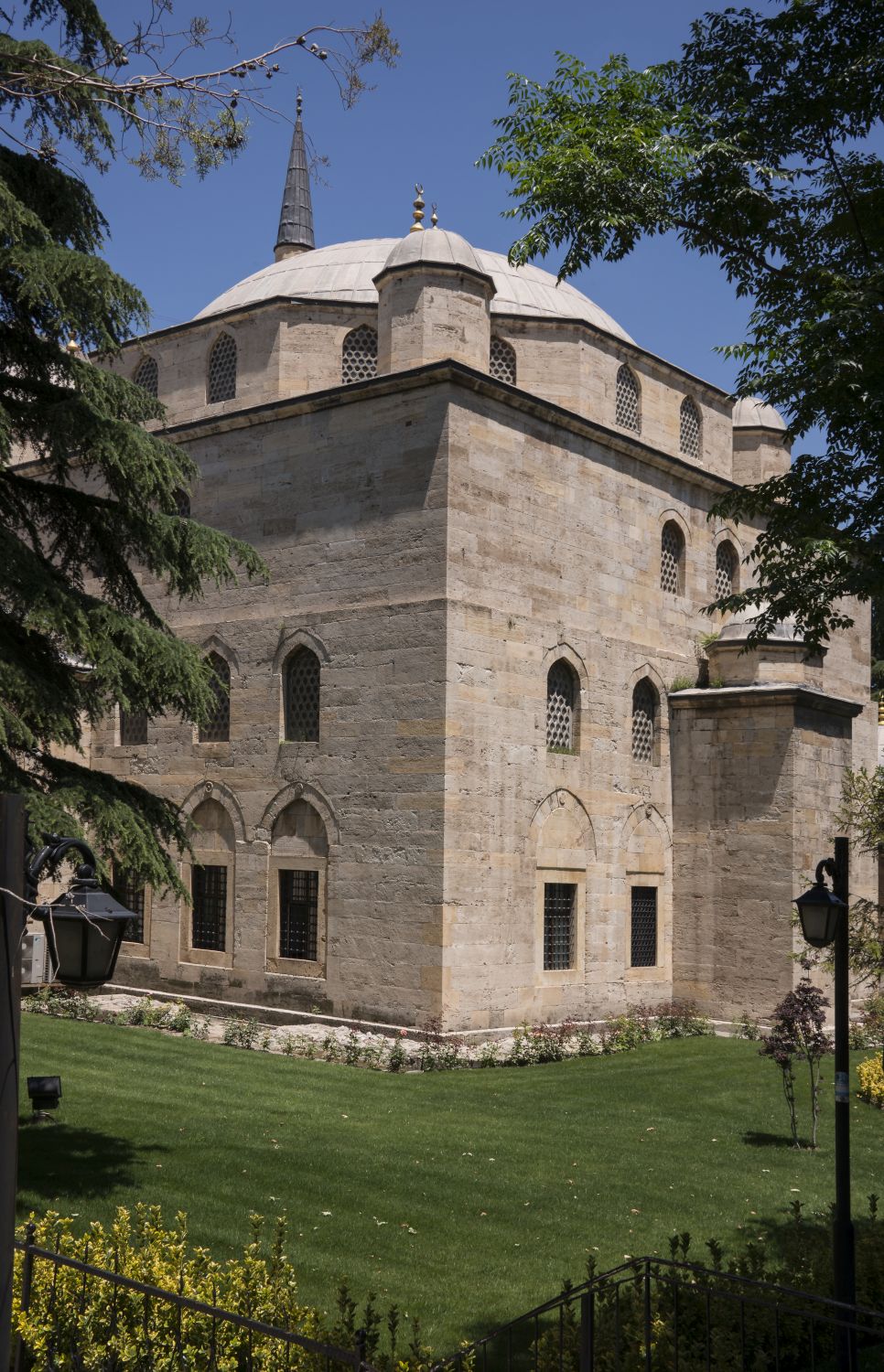 Exterior view of mosque from southeast.