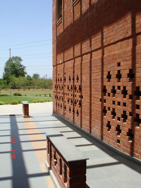 Use of brick jali in screen walls