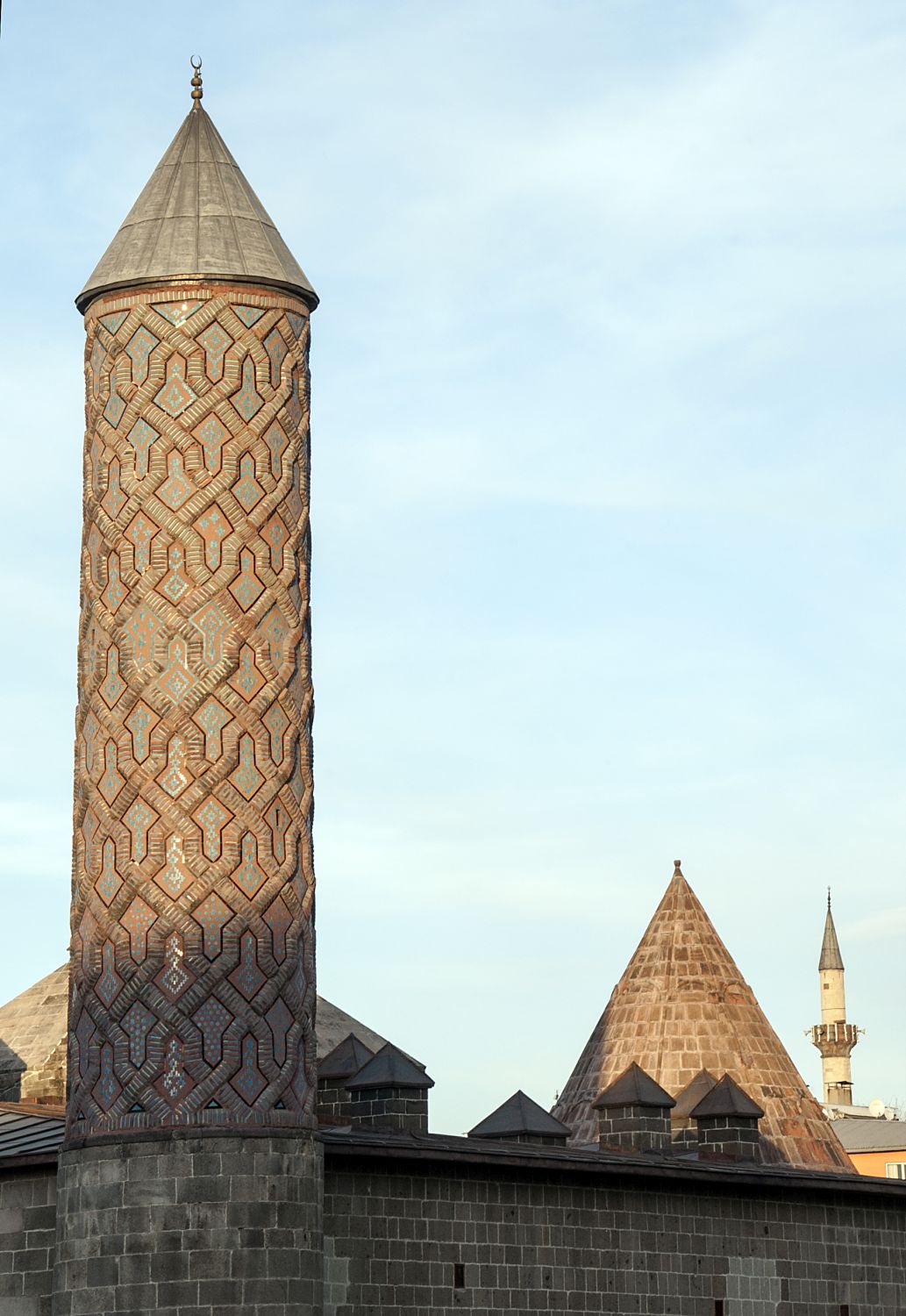 Exterior view of minaret.