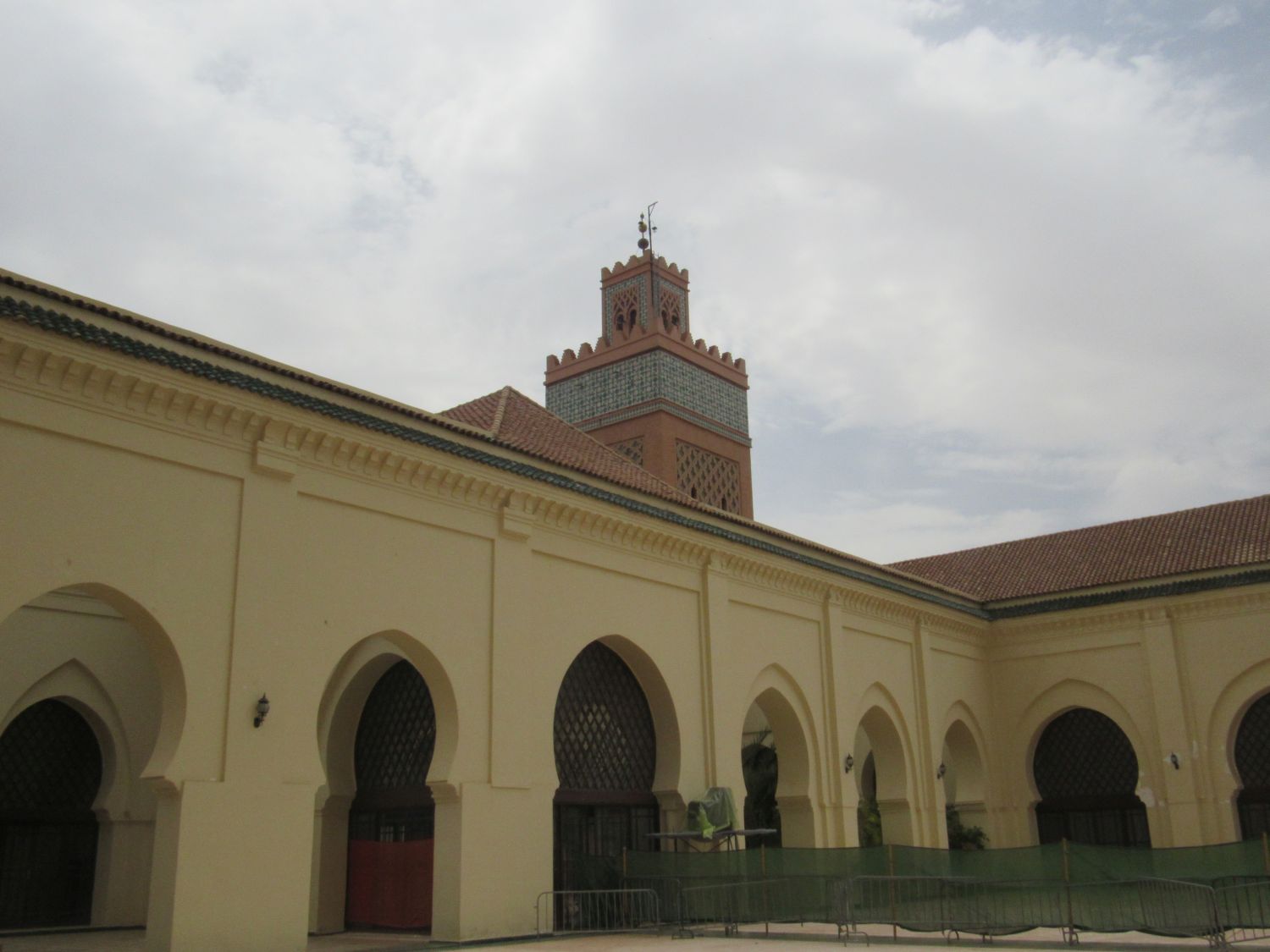 Interior view, courtyard and minaret