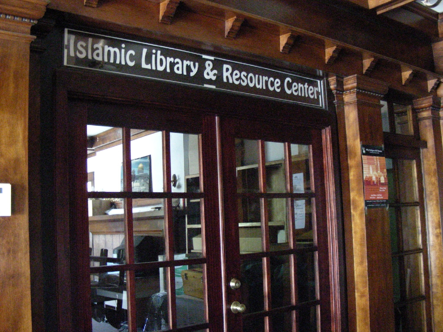 Entrance to the library and resource center