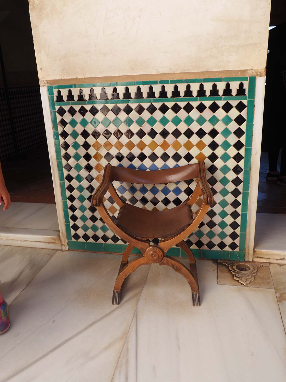 Chair in Cuarto Dorado portico