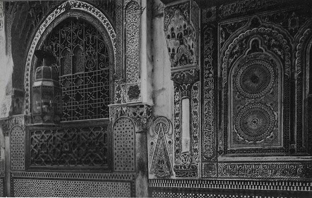 Interior detail of Moulay Idris Zawiya / "Fez, Zaouia de Moulay Idris ..."