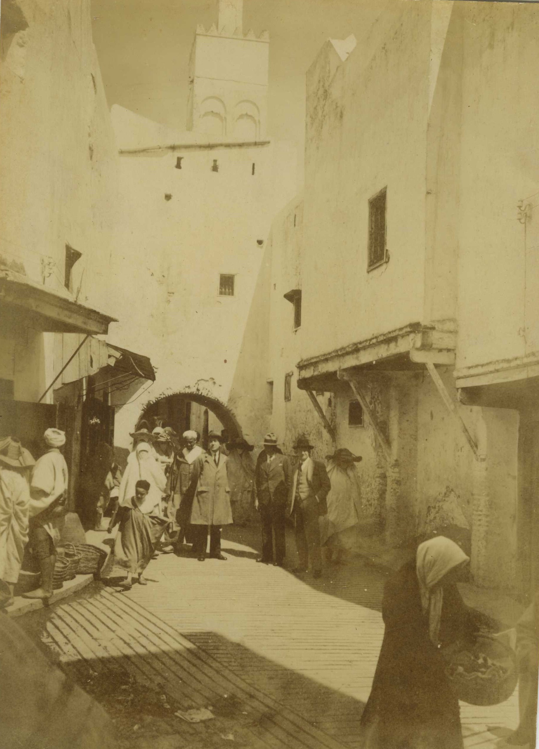 Medina with figures in scene 