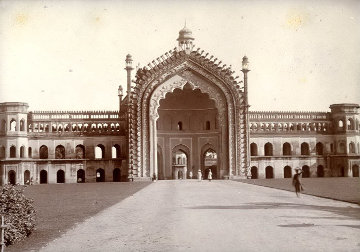19th century image of entrance of the Imambara