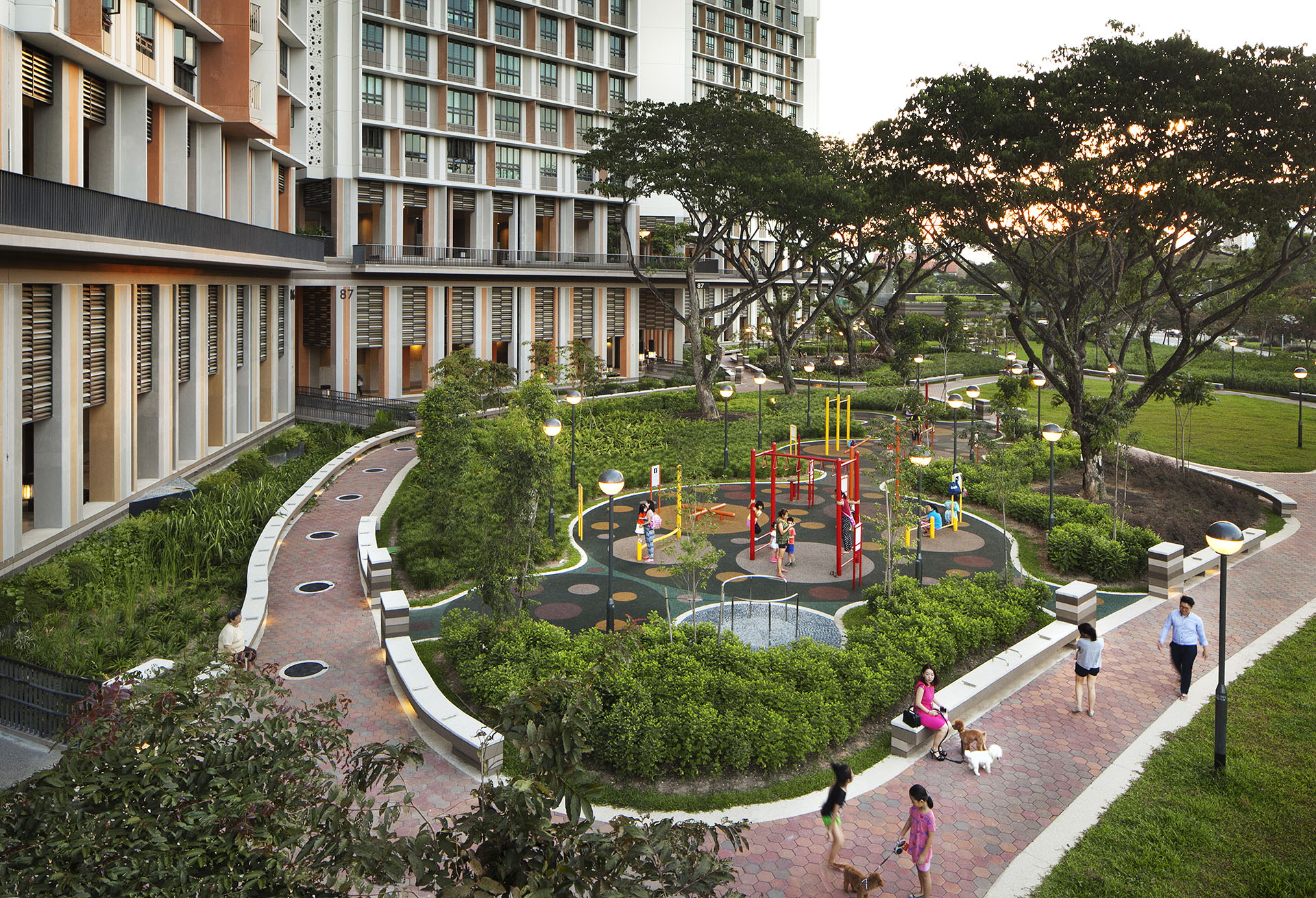 <p>Landscape Park with children’s playground</p>