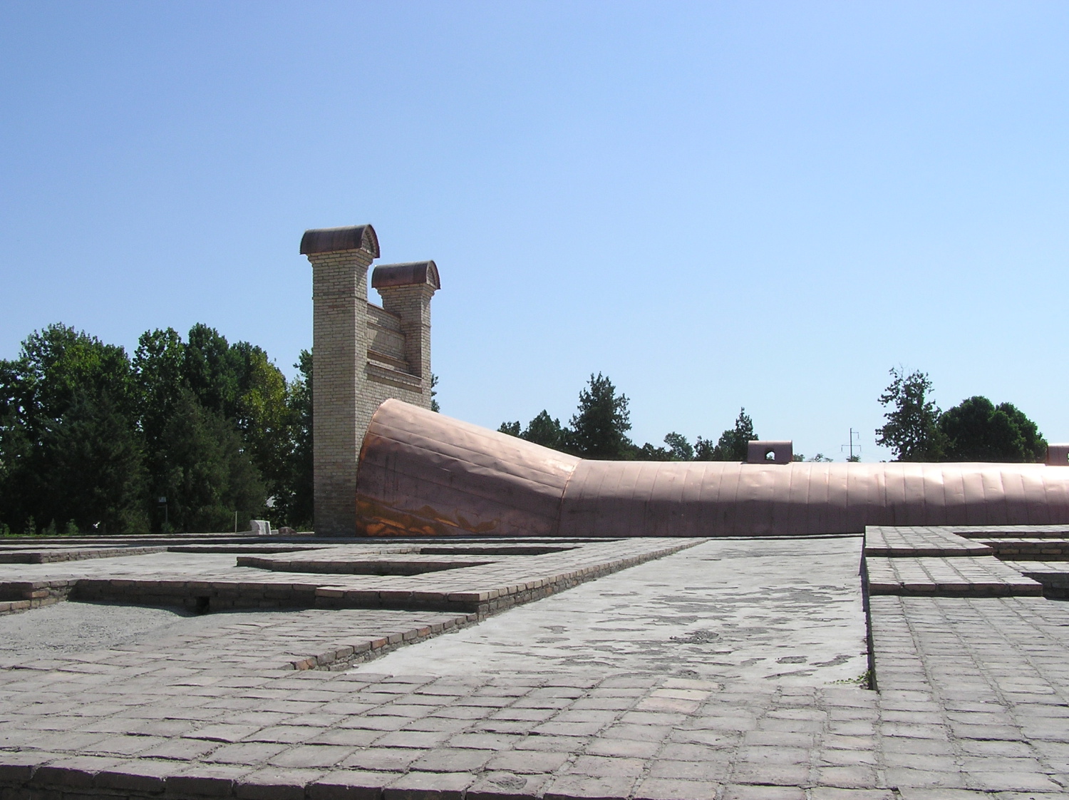 Side view of roof of sextant