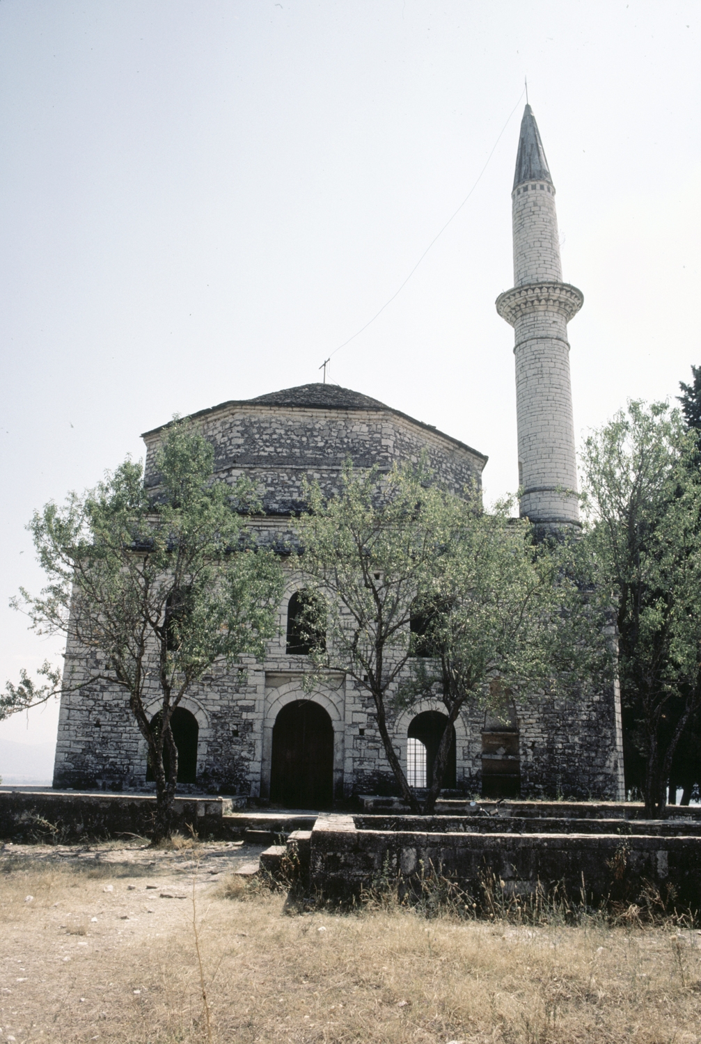 Front elevation, with minaret