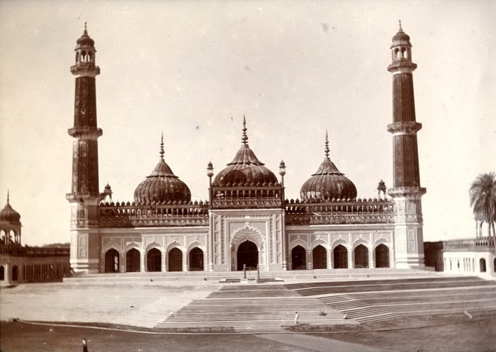 19th century image of the mosque at the Imambara