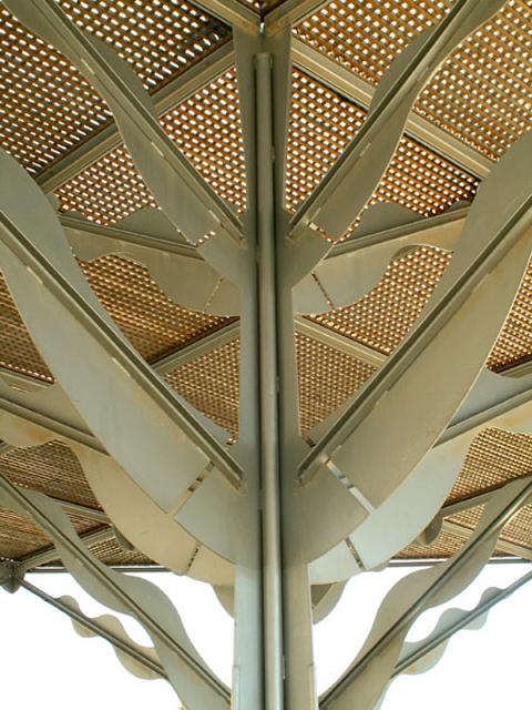 Detail of the new Shade Pavillion
