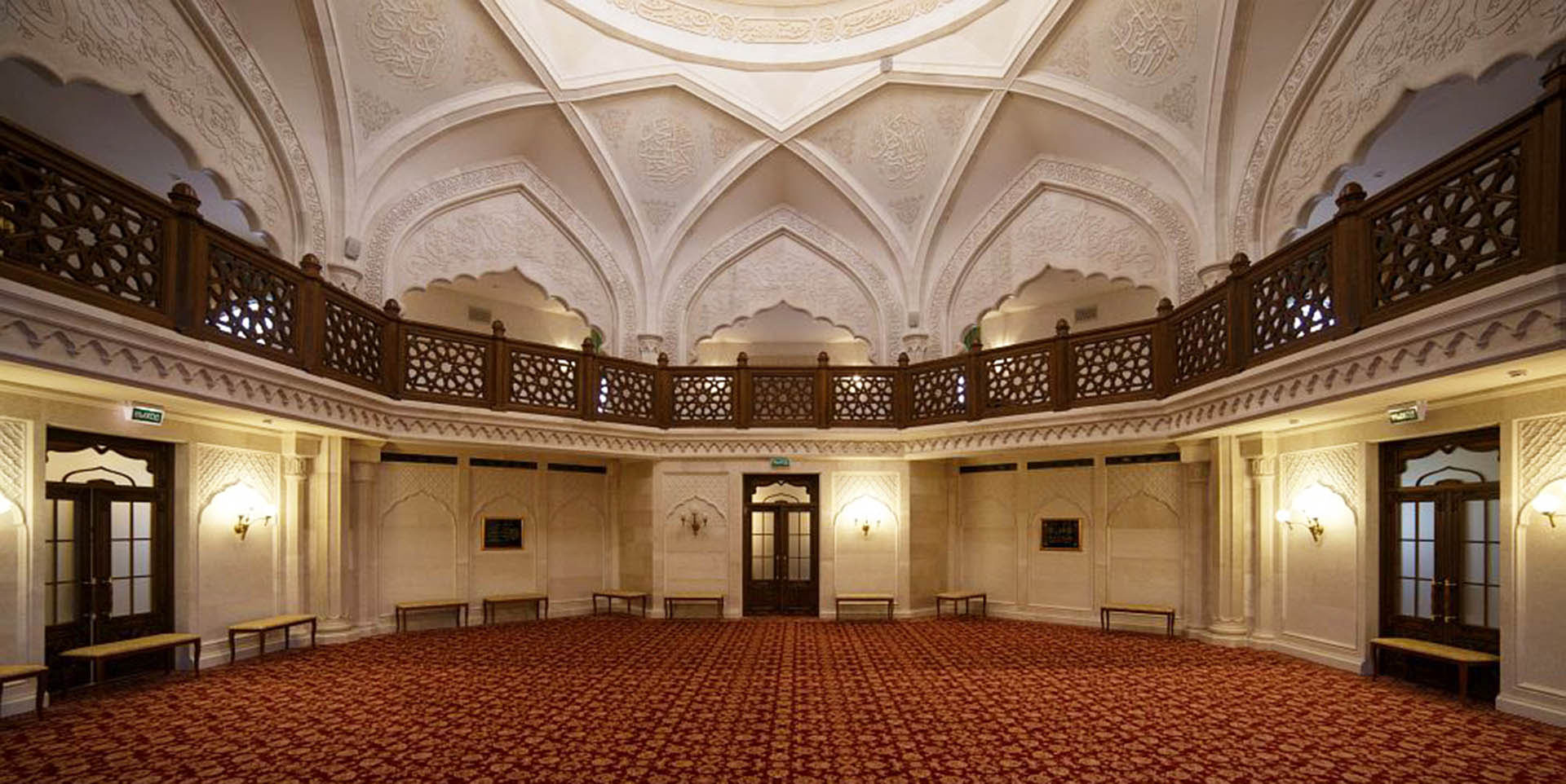 <p>Prayer hall. View from mihrab.</p>