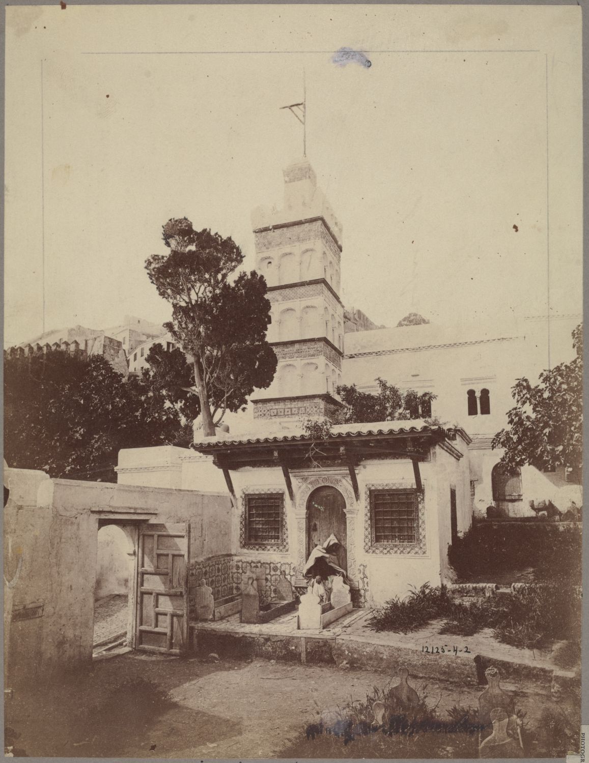 View from the garden to the minaret