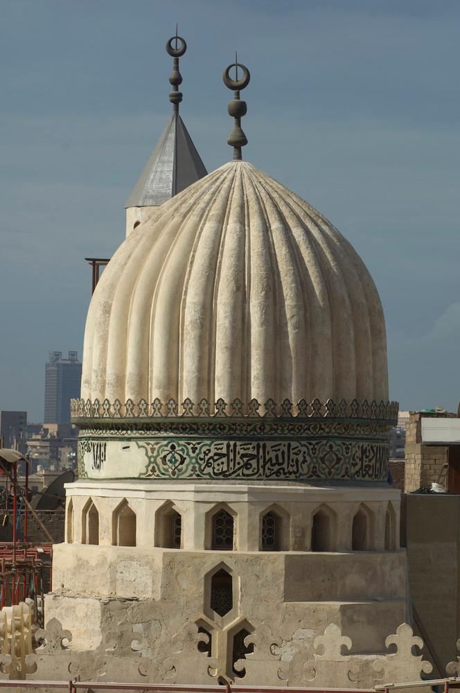 Mausoleum dome immediately after restoration, seen from the east
