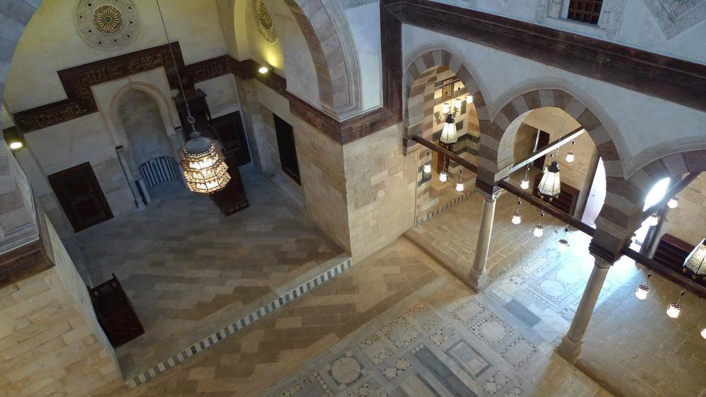 Mosque interior and floor after restoration