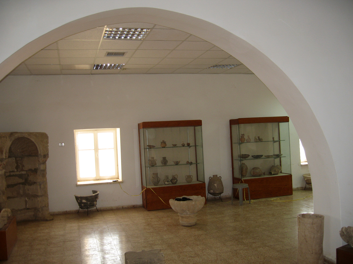 Interior view of the museum before rehabilitation 