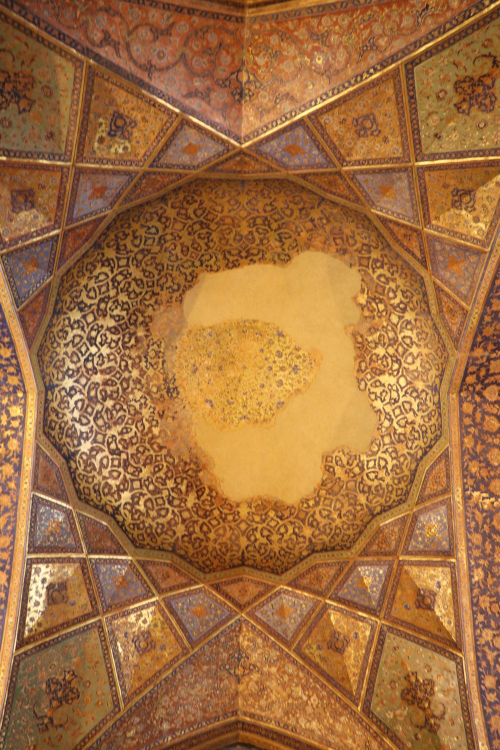 Ceiling of hall.