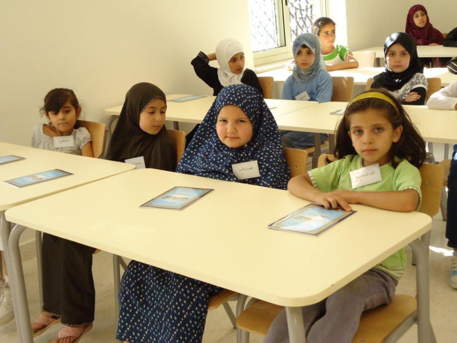 Girls Quran club at the KSCS Cultural Center