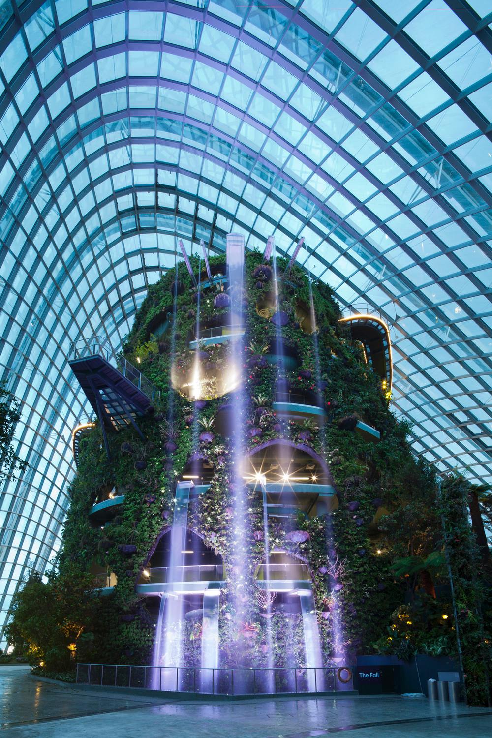 Cooled Conservatories, Gardens by the Bay - External detail view of the Cloud Forest