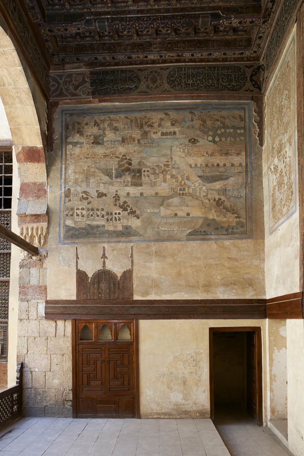 View of frescoes in maq'ad