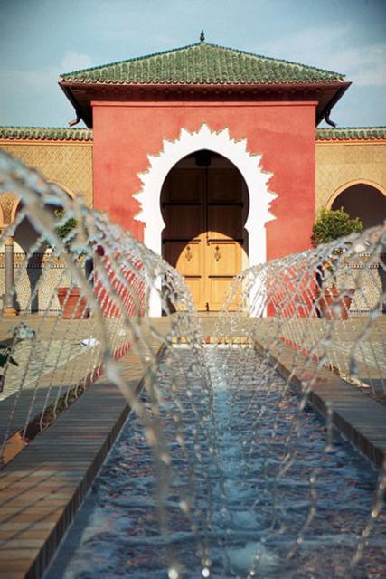 View of Water Fountains and Bab