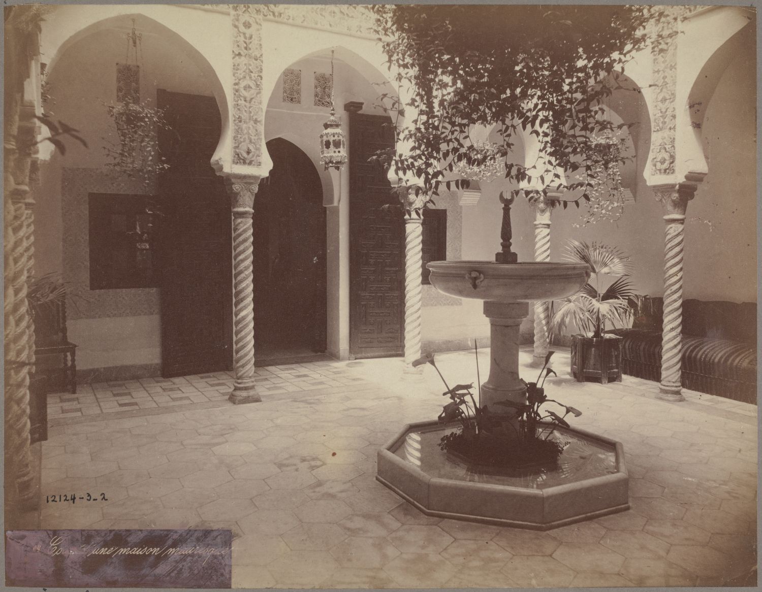 View of the courtyard and fountain