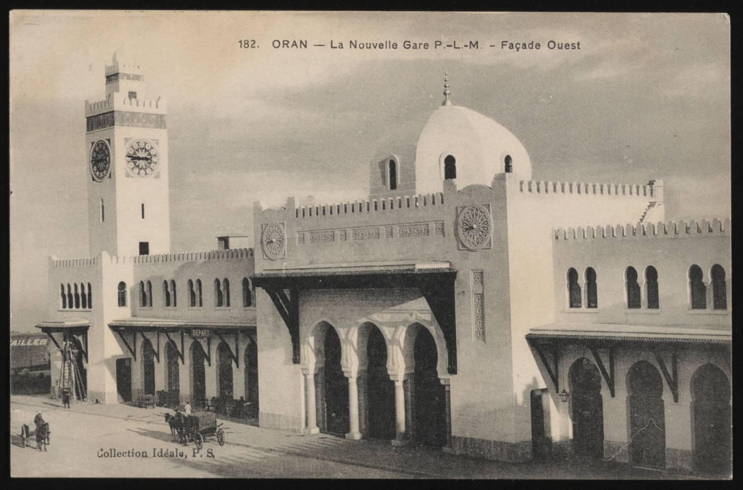 <div>The New Station in Oran. View of West Facade</div>
