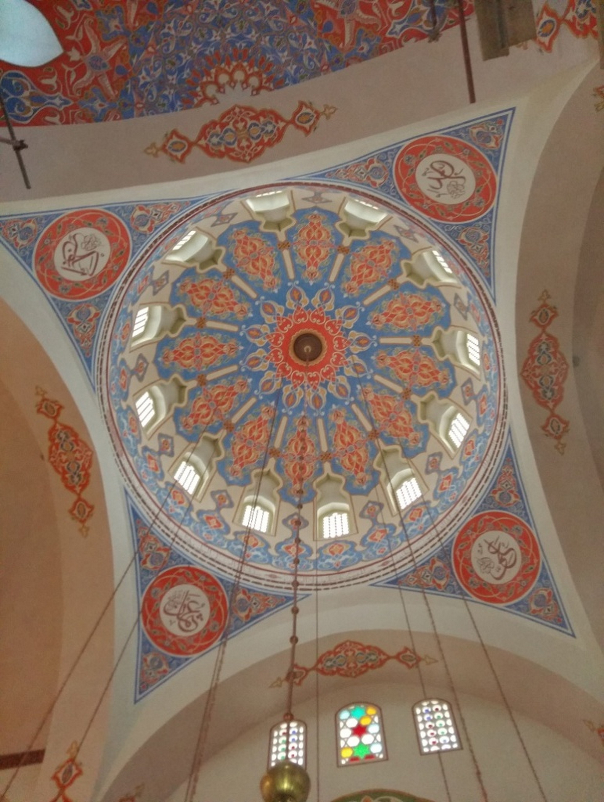 <p>Painted appearance of the central dome</p>