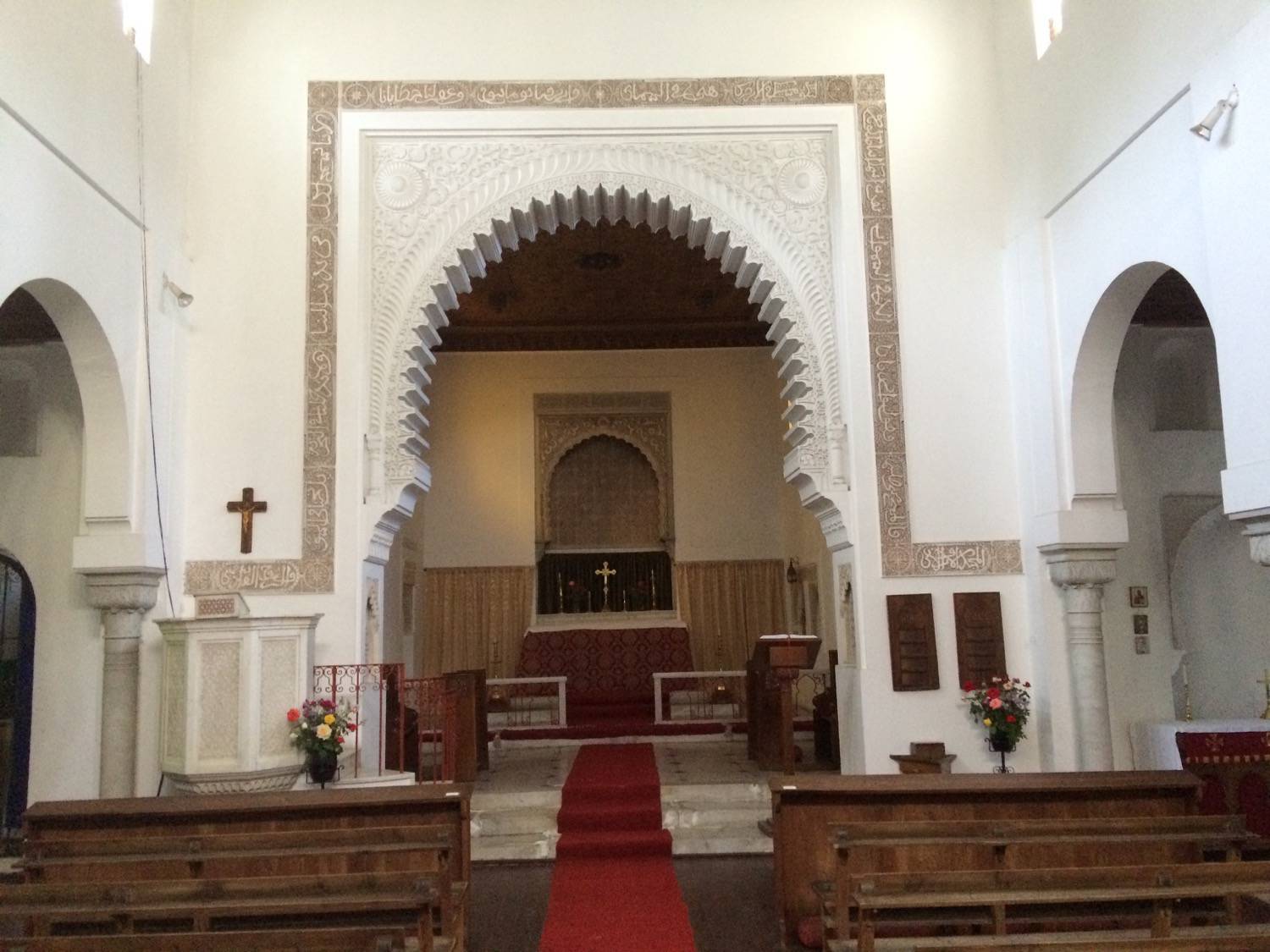 Interior view toward the altar