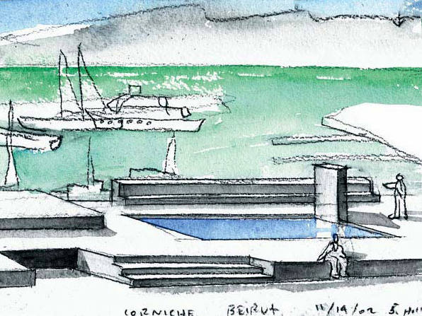 Sketches of the Corniche