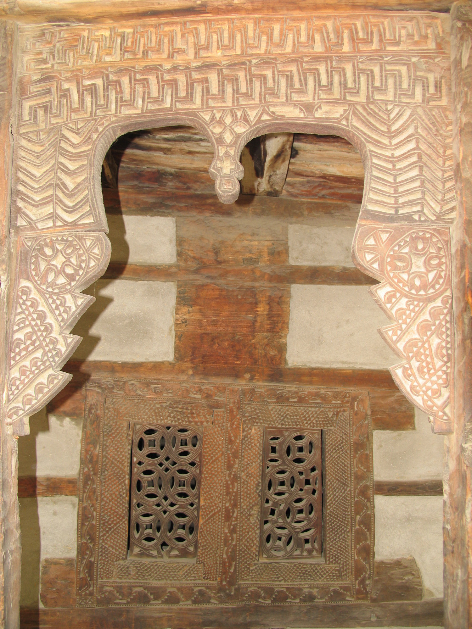 Wooden carving details from Mamorukutz Mosque