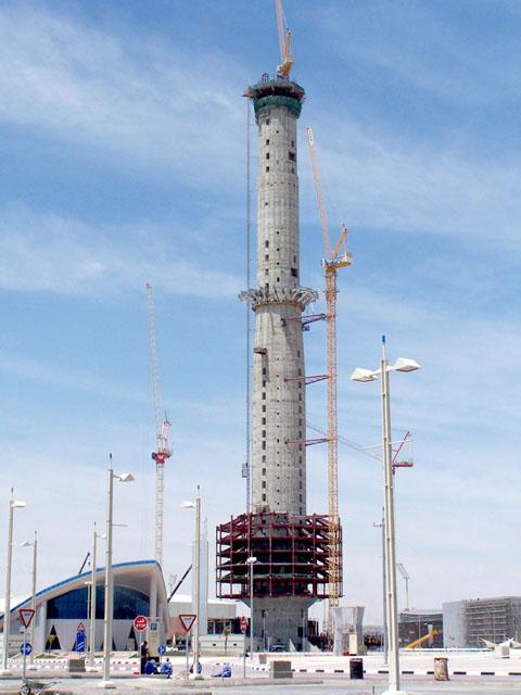 Tower under construction