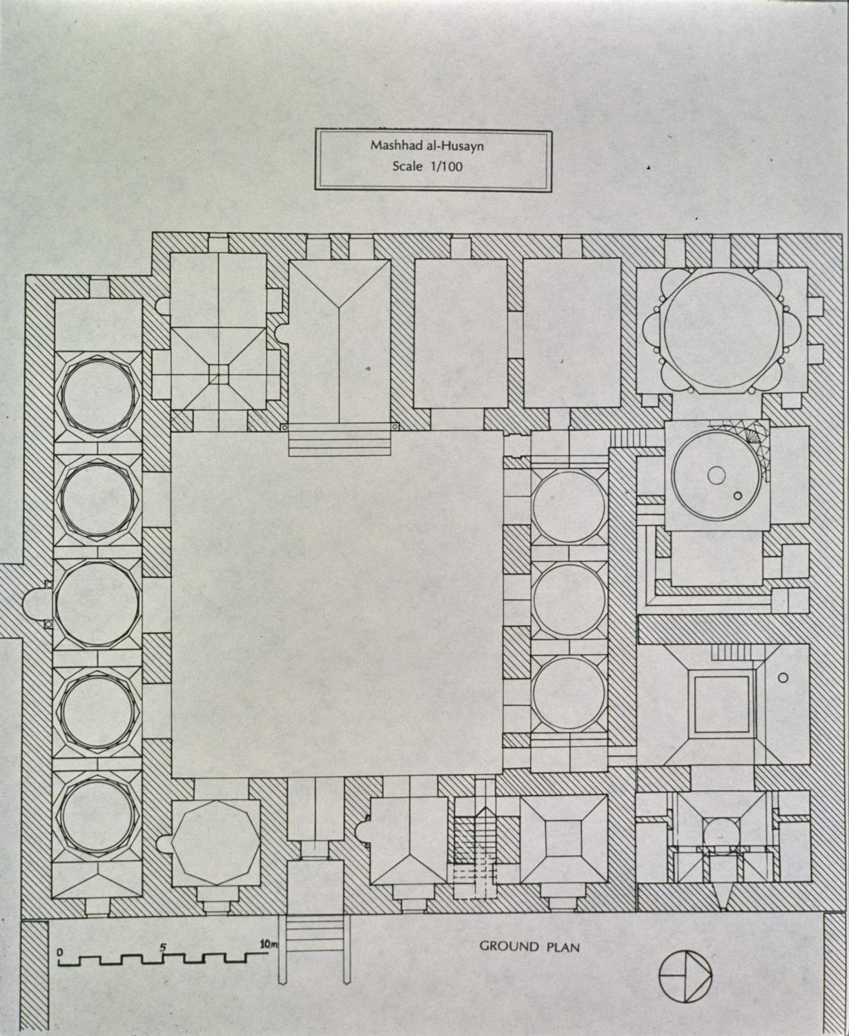 Ground plan of main structure (eastern enclosure not included).
