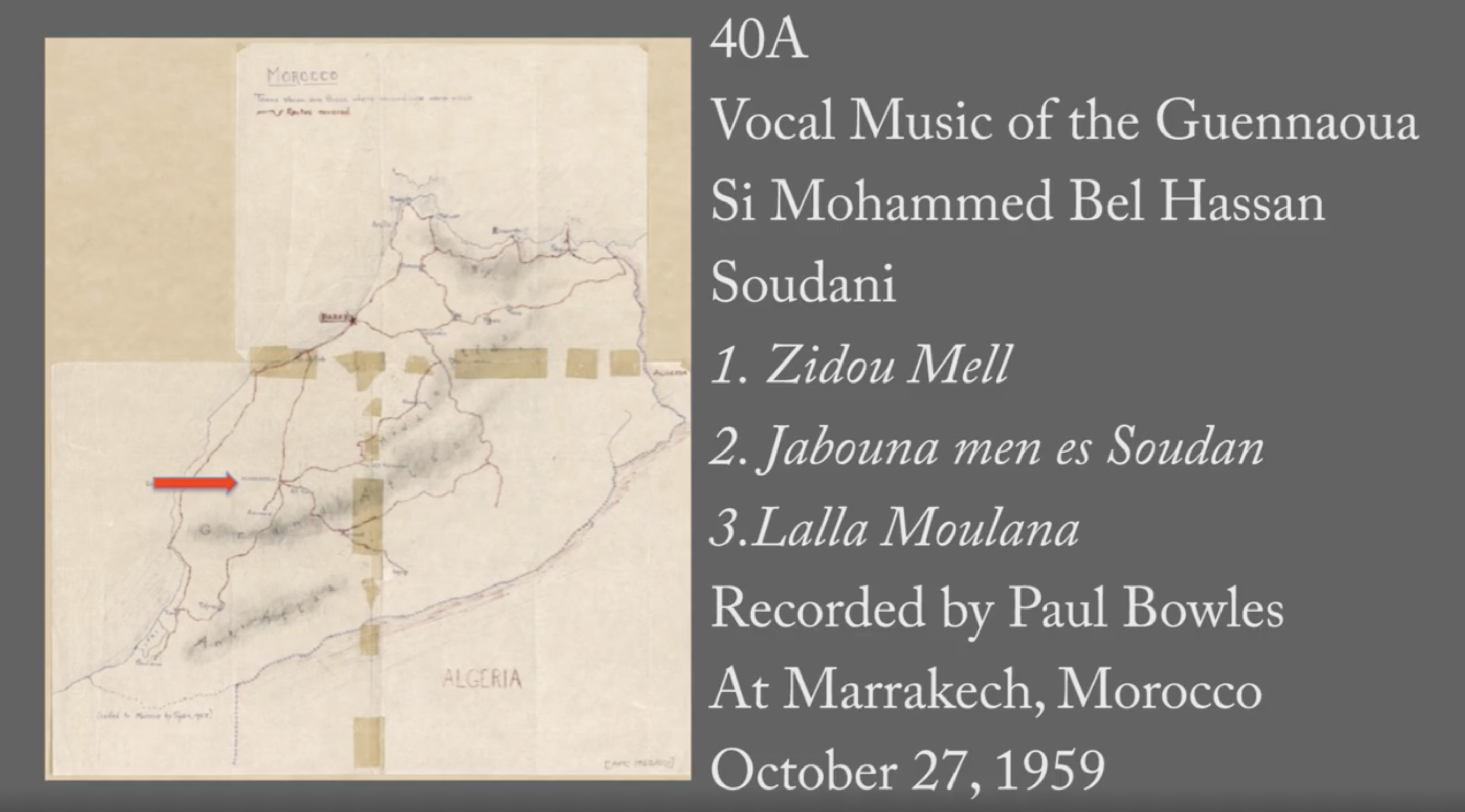 Jama' al-Fna - 40A: "Zidou Mell" (Music of the Guennaoua)
