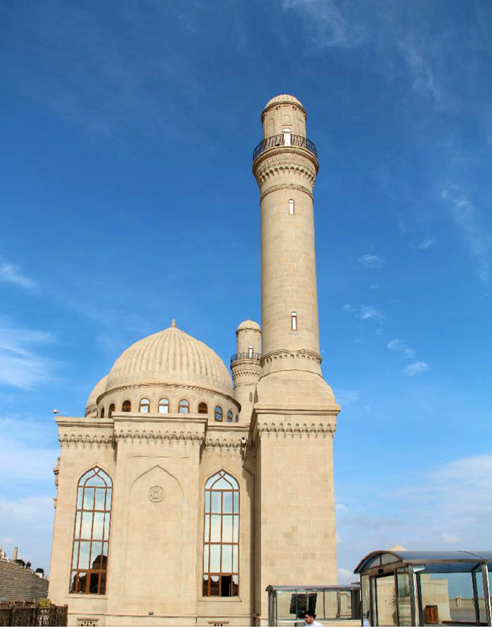 Mosque, the exterior is limestone
