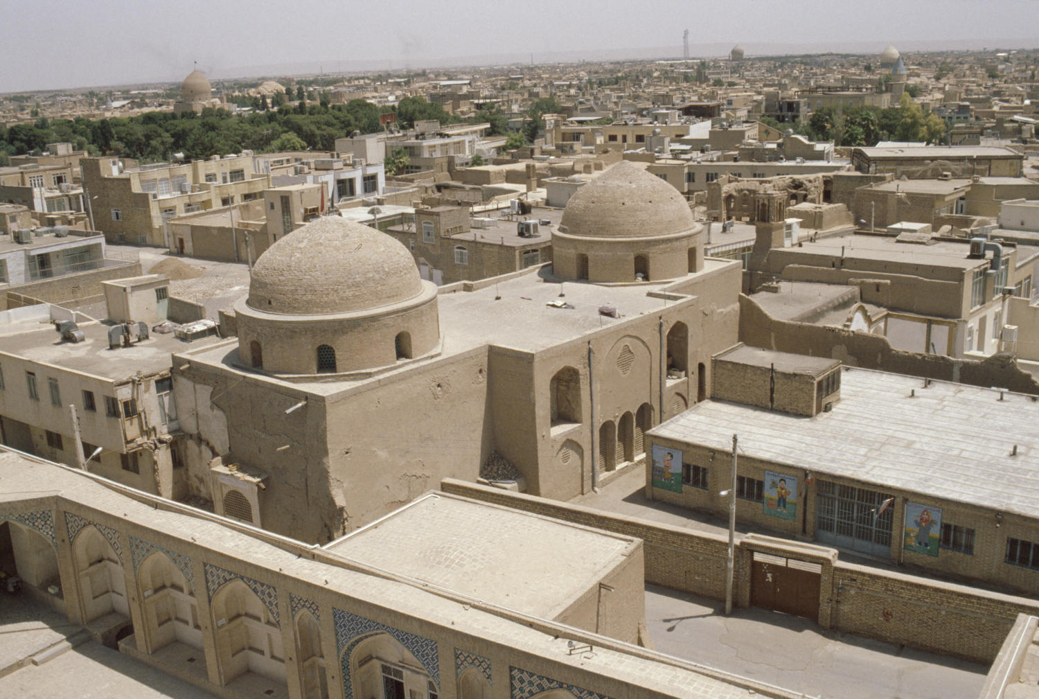  Isfahan - Cityscape from roof of Masjid-i Aga Bozorg.