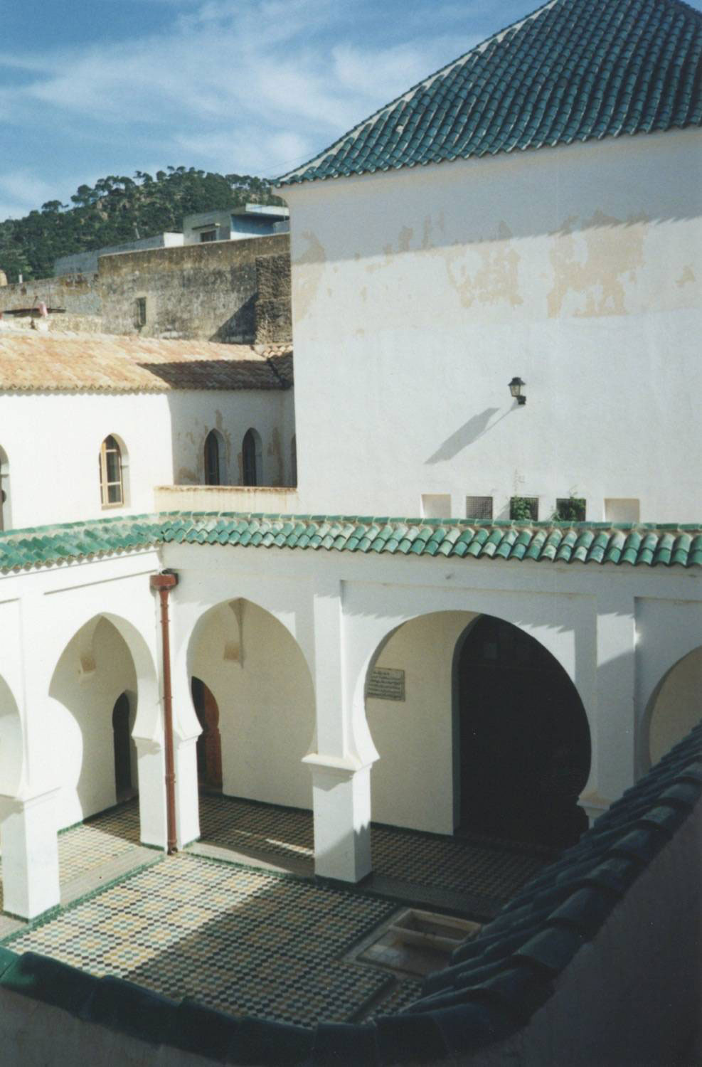Courtyard of the madrasa viewed from above
