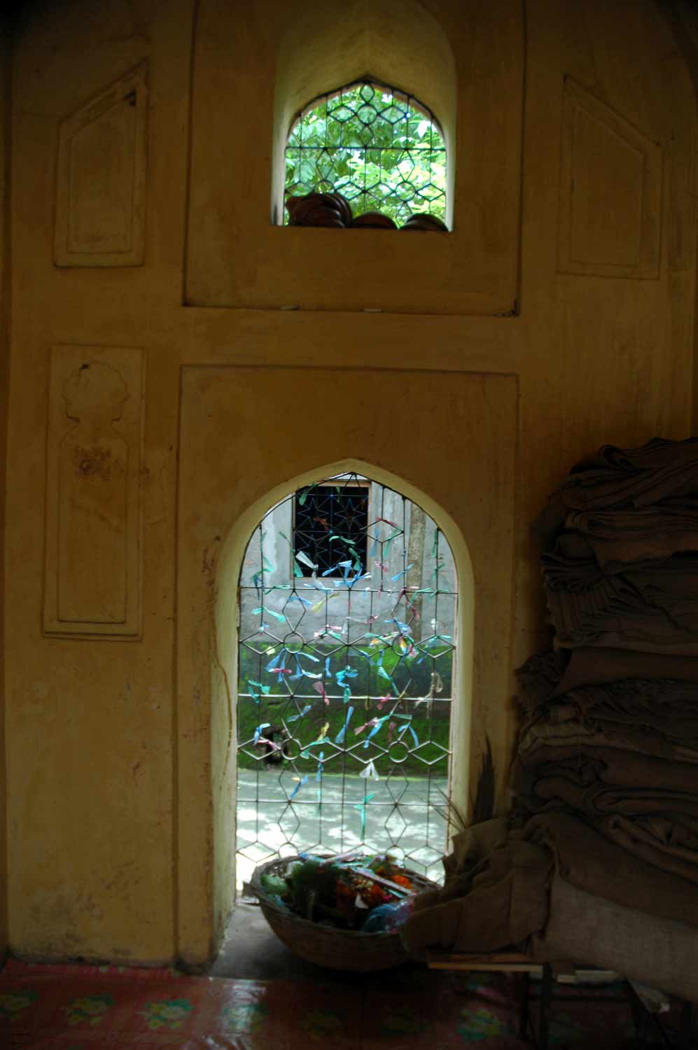 Interior detail of windows
