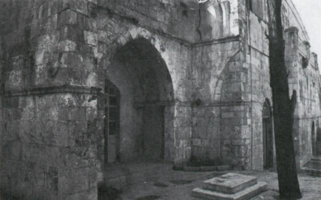 Madrasa Amir Sanjar al-Jawiliyya - Exterior view showing remains of the domed porch