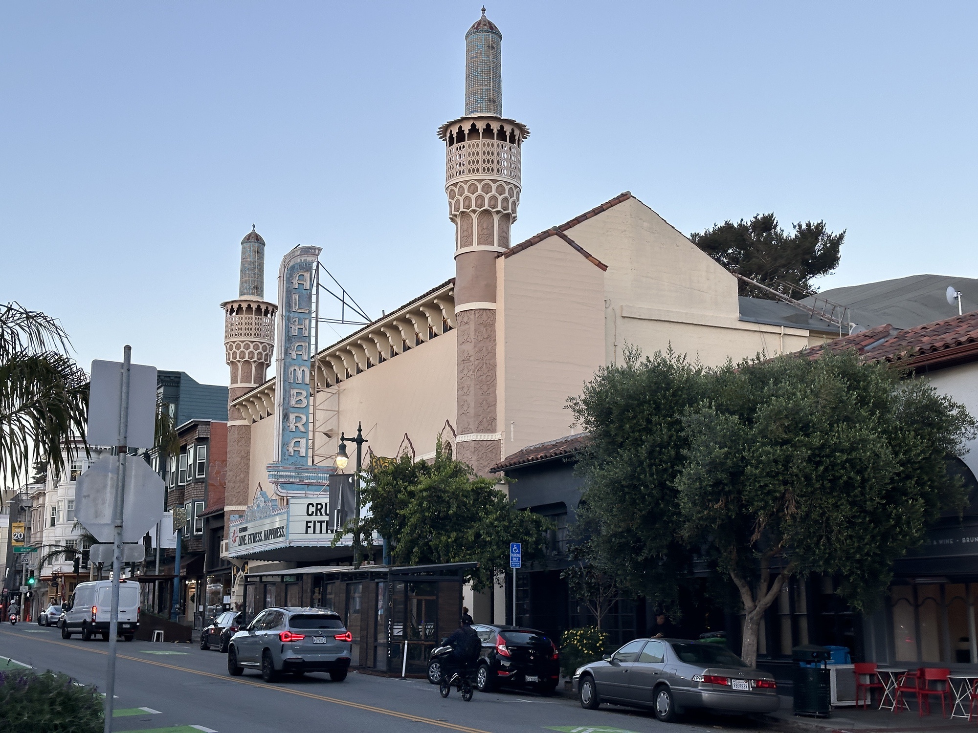 Alhambra Theatre (San Francisco) - <p>View approaching from the south on Polk Street</p>