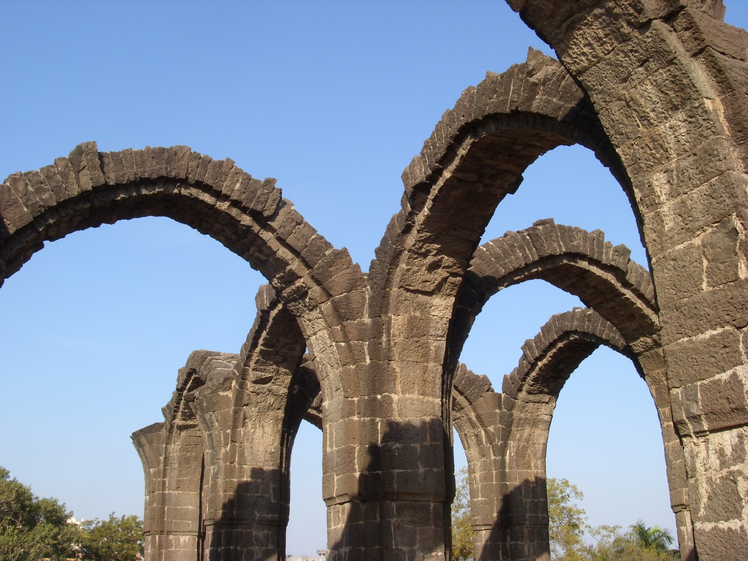 Detail view showing intersection of arches