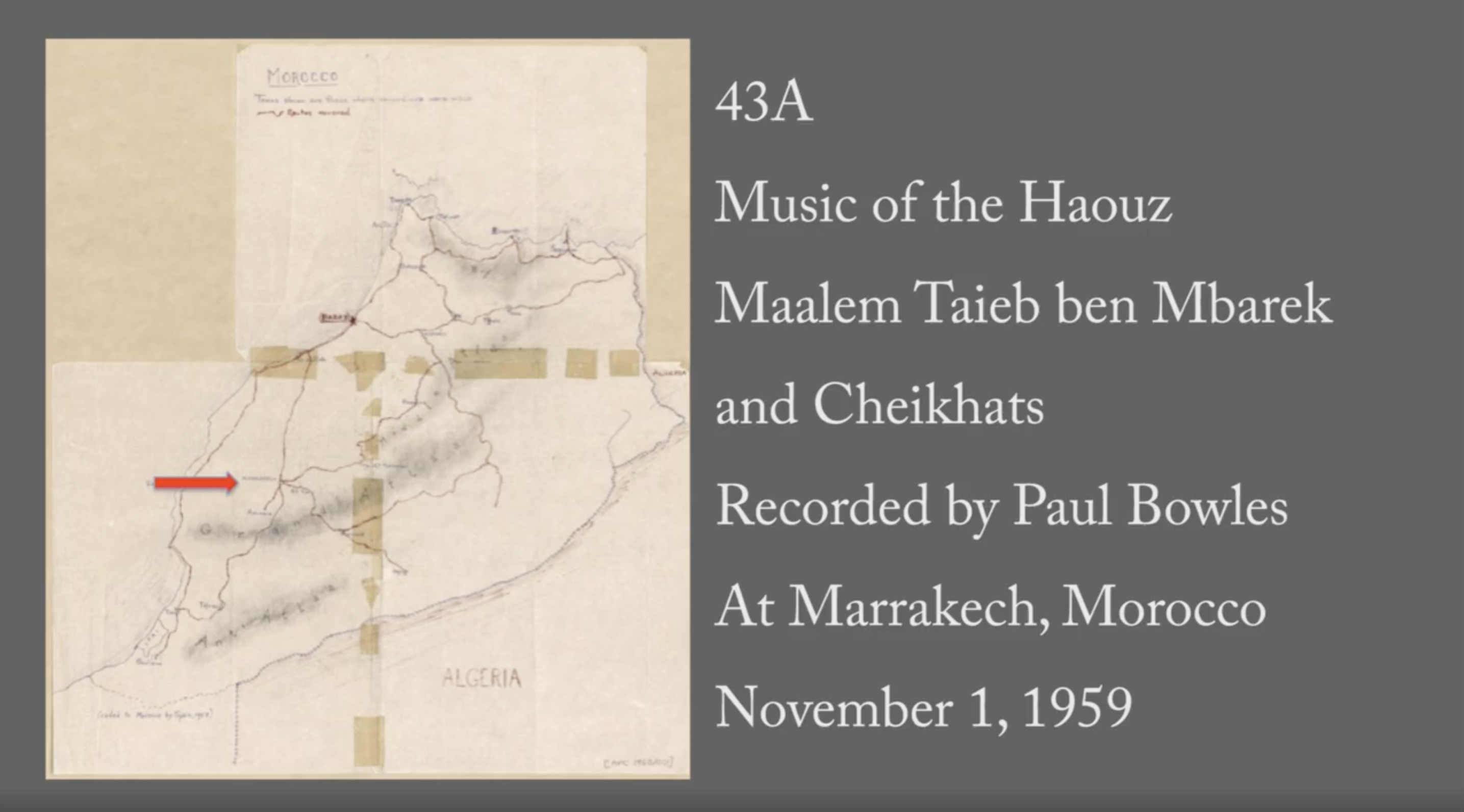 43A: "Maalem Taieb ben Mbarek" (Music of the Haouz)