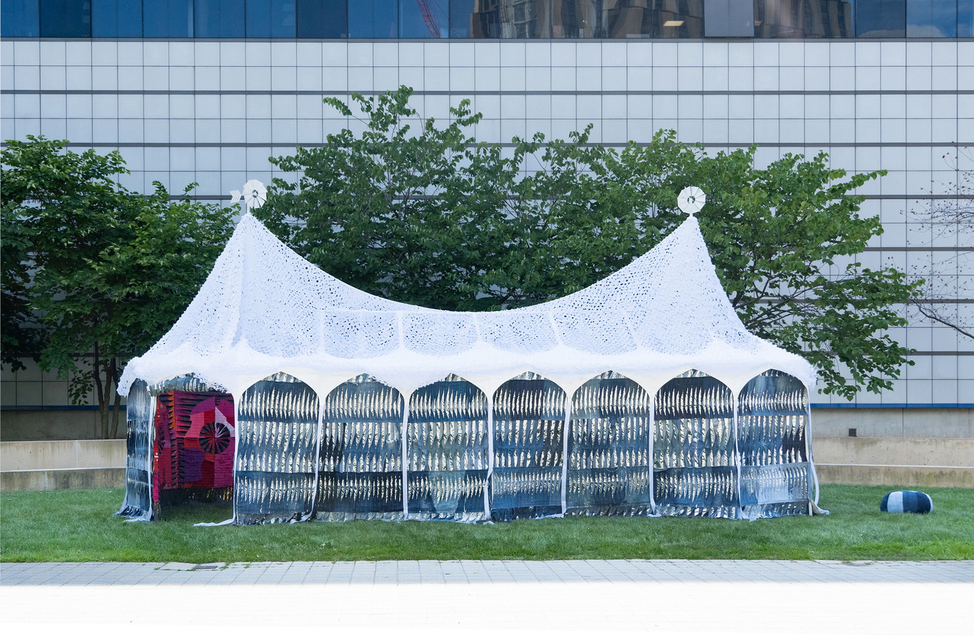 <p>T-Serai tent installed in front of MIT</p>