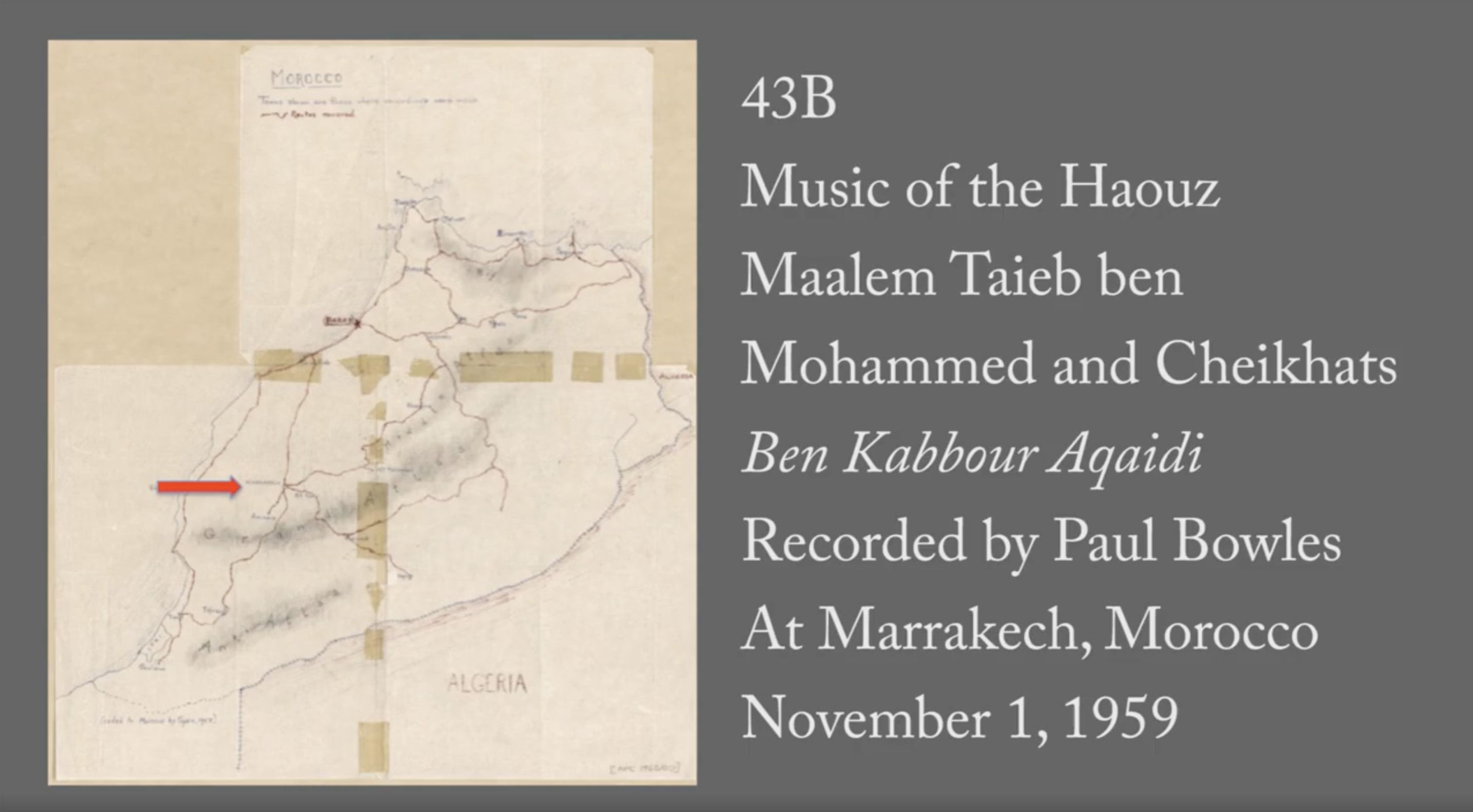  Maalem Taieb ben Mbarek - 43B: "Ben Kabbour Aqaidi"(Music of the Haouz)