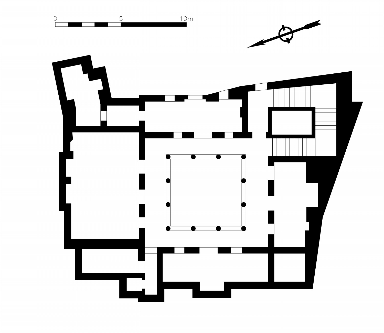 Plan of the second floor, Based on Golvin (1988)