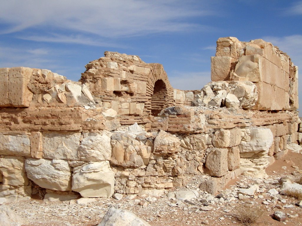 Qasr al-Hayr al-Gharbi - Palace walls