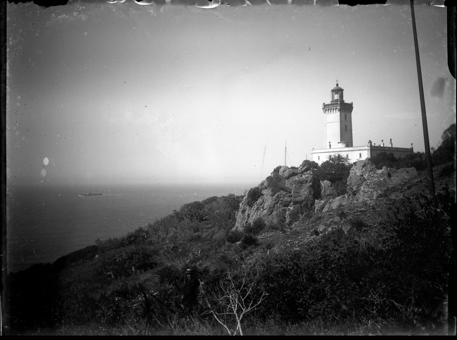 Landscape view of the lighthouse