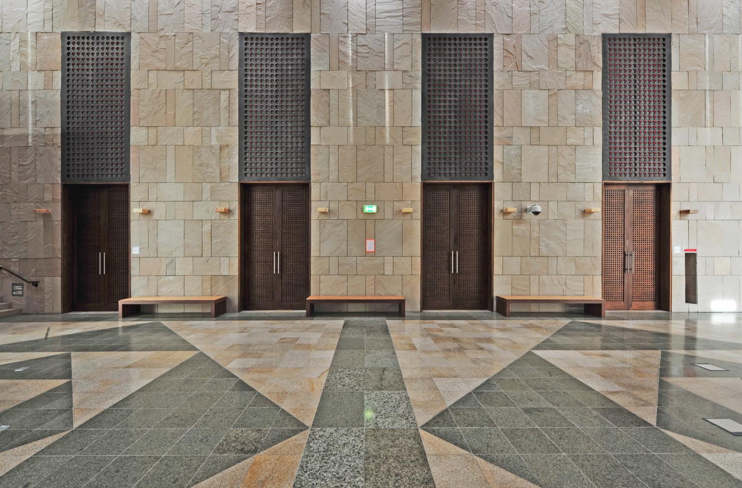 Foyer to multi-purpose hall